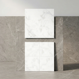 Carreaux de sol en céramique 120x120cm, couleur blanc espagnol, antidérapants, modèles 4x4 pieds, dalles de porcelaine polies pour halls et appartements, effet marbre - Product Image 1