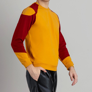 Sweat-shirt d'hiver classique à col rond en molleton, couleur unie, mélange de coton doux, anti-plis, pull décontracté pour l'entraînement - Product Image 4
