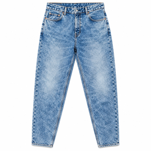 Jean cargo bleu à poches latérales, coupe large, en denim, style utilitaire, décontracté, streetwear, mode, vente en gros, fournisseur de vêtements sur mesure - Product Image 6