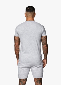 T-shirt unisexe à manches longues en polyester/coton tricoté 200g, respirant, anti-boulochage, séchage rapide, coupe classique, épaules tombantes, style Ringer, idéal pour l'été - Product Image 2