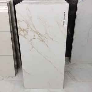 กระเบื้องปูพื้นพอร์ซเลนสีดำเงาเรียบคุณภาพสูง ขนาด 600x1200 มม. ผลิตในอินเดีย - Product Image 1