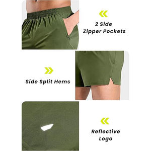 Pantalones Cortos Deportivos con Cordón en la Cintura para Hombre, para Gimnasio, Entrenamiento, Secado Rápido, Ligeros, Transpirables, Elásticos y Ajustables - Product Image 5