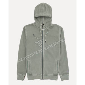 Sudadera con Capucha Extra Grande Unisex de Alta Calidad para Hombre, 100% Algodón, Gruesa, con Cierre, Logotipo Personalizado, Transpirable, de Secado Rápido, para Invierno - Product Image 1