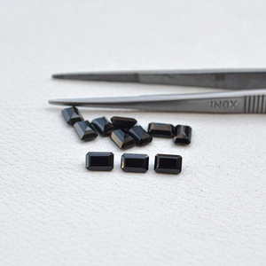 Spinelle noire naturelle certifiée 5x7mm, taille octogonale facettée, pierre semi-précieuse en vrac pour la fabrication de bijoux, nouveau produit tendance 2025 - Product Image 3