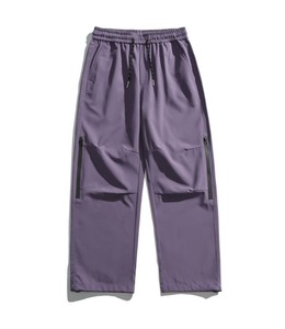 Pantalon Cargo Tendance Automne Coupe Ample pour Hommes et Femmes, Taille Haute Décontracté, Style Parachutiste, 100% Coton Toile Uni - Product Image 1