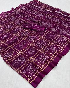Sari Tradicional de Georgette Satinado para Mujer Adulta, Sari con Estampado Digital, Secado Rápido, Seis Metros, Blusa Incluida, Envío Rápido - Product Image 6