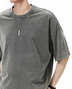 T-shirt en pur coton 230g style américain à manches courtes, coupe ample et tendance, fournisseur du Bangladesh - Product Image 6