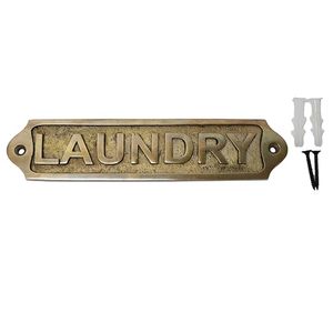 Rustic Metal <b>Wall</b> Mounted Signs with Raised <b>Lettering</b> Decorative Marker Industrial Style Door Sign for Home Office Hotel Shop - Product Image 4