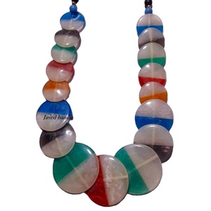 Collar de nuevo diseño, joyería de moda, collar de cuentas de resina, pulsera, collar de cuentas africanas acrílicas para mujer - Product Image 1