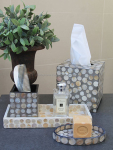 Juego de Baño de Tres Piezas, Hecho a Mano en India, de Madera Ecológica, Estilo Clásico, para Hogar, Hotel, Restaurante, de Lujo - Product Image 5