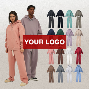 Ensemble décontracté unisexe assorti : sweat à capuche de maternité écologique uni et pantalon coupe classique - Product Image 4