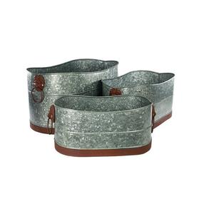 Macetero Galvanizado Estilo Francés Vintage Más Vendido, Personalizable en Tamaño, Forma y Color, para Uso en Jardinería - Product Image 4