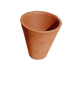 Mug à café en céramique Kulhad, design minimaliste orange, vaisselle réutilisable pour la maison - Product Image 2