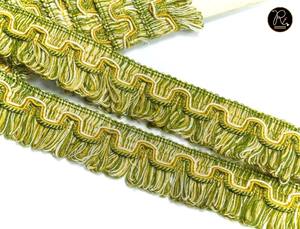 Flecos de Rafia de Lujo con Borde de Encaje Bordado, Adornos Decorativos Hechos a Mano y Sostenibles para Sarees, Trajes y Vestidos - Product Image 2