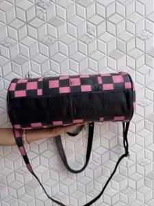 Unique Arrival Hand <b>Tooled</b> Leather Luggage Bags Checkers Pattern Handmade Bag Unisex Travel Bag Multi Uses <b>Small</b> Size Duffel Bag - Product Image 4