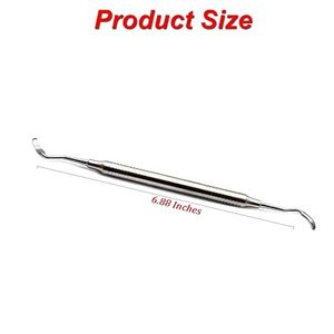 Curette osseuse dentaire double extrémité Lucas, instrument chirurgical en acier inoxydable, équipement dentaire, outils approuvés ISO - Product Image 3