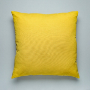 Housse de coussin en toile 100% coton, jaune uni, carrée, de qualité supérieure, pour canapé, hôtel, maison - Product Image 5