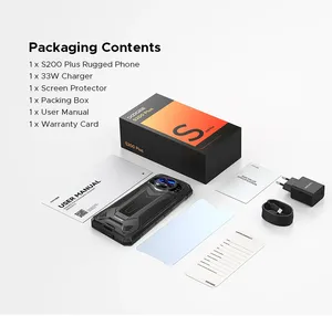 DOOGEE S200 Plus 5G โทรศัพท์มือถือ AI รุ่นทนทาน ระบบปฏิบัติการ Android 15 ชิปประมวลผล Dimensity 7300 หน้าจอหลัง 1.32 นิ้ว หน่วยความจำ 16GB ความจุ 512GB หน้าจอหลัก 6.72 นิ้ว แบตเตอรี่ 11000mAh สมาร์ทโฟน - Product Image 1