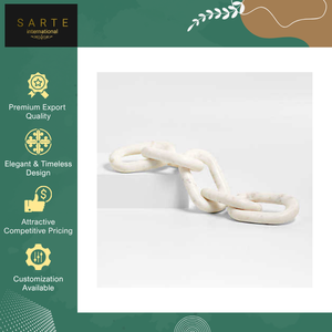 Decoración de Lujo para el Hogar de la Mejor Calidad, Pieza Decorativa Hecha a Mano con Mármol Moderno, Impermeable y Ecológico, Cadena Decorativa para Vida de Descanso - Product Image 3