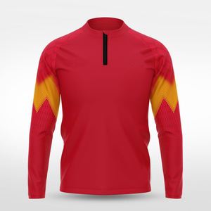 Vestes de coach pour hommes à fermeture éclair 1/4, sublimation, patchwork, nylon, polyester, coupe-vent léger, sports de plein air, streetwear - Product Image 3