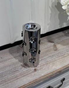 Quemador de Incienso Moderno de Metal, Mabkhara, para Bakhoor y Oud Árabe, Diseño Cilíndrico de Acero Inoxidable, Estilo Dubái, Decoración de Lujo para el Hogar - Product Image 3