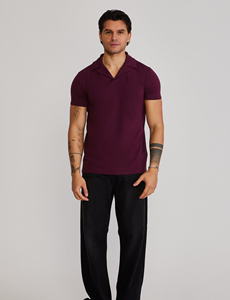 Camiseta Polo de Manga Corta para Hombre, Color Sólido, Estilo Casual, con Costuras, Camiseta de Verano para Hombre - Product Image 3