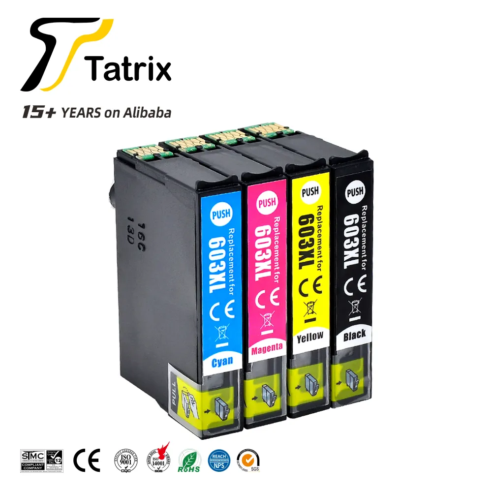 603XL पेटेंट नई डिजाइन Tatrix T603XL T603 संगत प्रिंटर Inkjet स्याही कारतूस के लिए Epson XP-2100 XP-3100 XP-4100 XP-410
