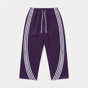 Wholesale Blank Plain Mens Casual Jogger Sweatpants Custom Logo Oversized Breathable Lightweight <b>Elastic</b> Waist Loose Streetwear - Product Image 2