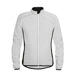 Chaqueta de Ciclismo Verde Neón y Negra para Hombre, Cortavientos con Forro de Malla, Cierre Completo, Cuello Alto, Impermeable y Resistente al Viento - Product Image 6