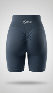 กางเกงขาสั้นออกกำลังกายสำหรับผู้หญิง ยกกระชับสะโพก ผ้าเนื้อนุ่ม ระบายอากาศได้ดี เอวยางยืด ผลิตจากไนลอน/คอตตอน เหมาะสำหรับโยคะ ฟิตเนส และออกกำลังกาย - Product Image 5