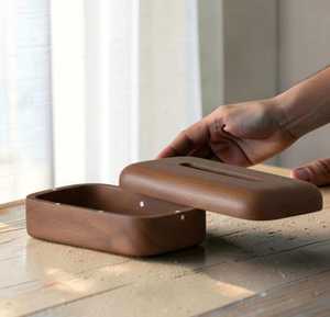 Caja de pañuelos de madera, soporte de estilo clásico, decorativo, para el hogar, sala de estar, almacenamiento, impermeable, duradero - Product Image 2