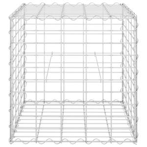 Macetas y jardineras de alambre de acero plateado para cama elevada tipo gavión, duraderas, de 19.7 x 19.7 x 19.7 pulgadas - Product Image 3
