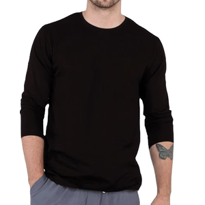 เสื้อสเวตเชิ้ตแฟชั่นใหม่ล่าสุดสำหรับผู้ชาย ผ้าฝ้ายฟลีซ 100% คุณภาพพรีเมียม เป็นมิตรกับสิ่งแวดล้อม สีพื้น ทรงปกติ - Product Image 1