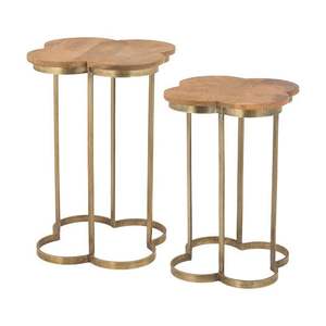 Table d'appoint pratique en fer avec plateau en bois, idéale pour les activités quotidiennes, dotée d'une fabrication durable et d'un design intemporel - Product Image 3