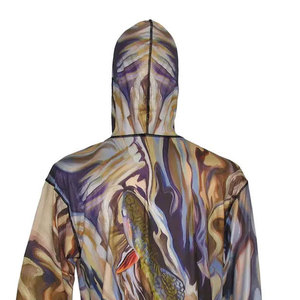 Professional Moisture Wicking Fishing <b>Hoodies</b> Breathable <b>Lightweight</b> Beach Wear Custom Logo Factory Supply - Product Image 4