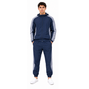 <b>Men</b> Streetwear Plus Size Nylon Tracksuit Outdoor Fitness Running Sportswear Lightweight <b>Jacket</b> Pants OEM ODM Supplier Adults - Product Image 1