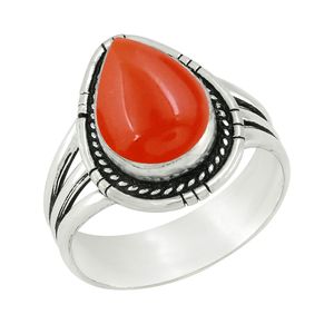 Bague de fiançailles vintage personnalisée en argent sterling 925 avec pierre précieuse en labradorite naturelle de forme poire, faite à la main - Product Image 5