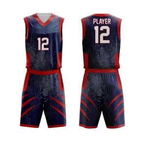 Personaliza tu Propio Uniforme de Baloncesto de Equipo, Conjunto de Jersey Reversible Transpirable de Manga Corta - Product Image 1