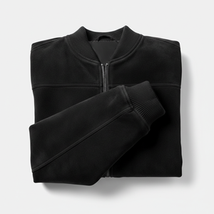 Wholesale High Quality Men's Zipper-Up Bomber <b>Jacket</b> with Custom Design Stand <b>Collar</b> Canvas Fabric for Winter - Product Image 4