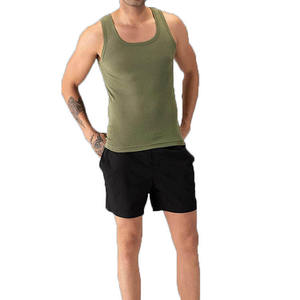 High Quality Mens Gym Singlet Cotton <b>Stringer</b> Tank Top Breathable Quick Dry Fitness Bodybuilding Training Sports Wear OEM Custom - Product Image 4