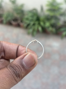 Artisan Handmade 925 Sterling <b>Silver</b> Wedding <b>Ring</b> Solid S925 <b>Plain</b> <b>Silver</b> Band Handcrafted Hammered Design At Best Price - Product Image 4