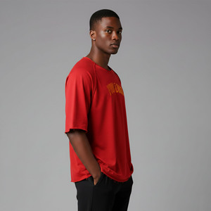 New Arrival Customized Short Sleeve Men's T-Shirts 100% Cotton Summer Casual wear Hip Hop Loose Fit Quick Dry baggy fit man Tee - Product Image 2