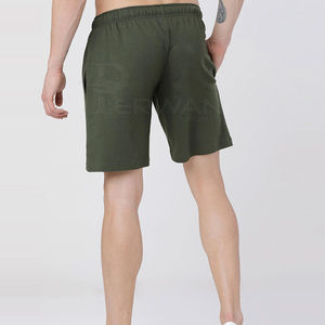 Shorts pour hommes sur mesure, nouveau style, décontractés, motif uni, couleur personnalisée, taille mi-haute, tissu en coton, fabriqués au Pakistan, en vente - Product Image 4