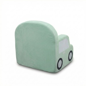 OEM ODM <b>Kids</b> Foam <b>Sofa</b> high density, Foam Couch Car Shapes compressed packing with velvet fabric for toddler - Product Image 6