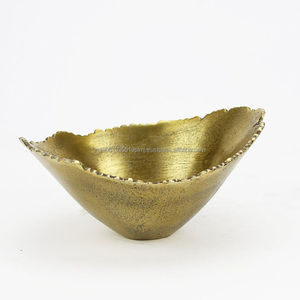 Vente en gros de bol rond en aluminium bol de service de luxe pour hôtel et restaurant bol de chocolat et de fruits en métal personnalisé de l'Inde - Product Image 1