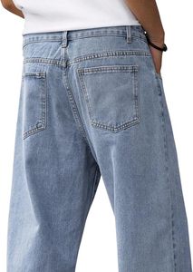 Vaqueros holgados de mezclilla Cortex para hombre, estilo Y2K, vintage, de pierna ancha, corte holgado, pantalones de mezclilla, hip hop, skater, carpintero 2026 - Product Image 5