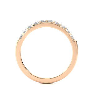 Bague en diamant naturel rond de 0,40 carat, bague en or 18 carats, bijoux fins avec diamant certifié IGI, bijoux de fiançailles classiques - Product Image 2