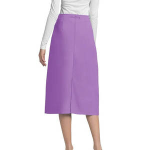 Jupe de travail violette pour femmes, en coton et polyester tissé, pantalon d'uniforme d'hôpital pour usage médical - Product Image 4