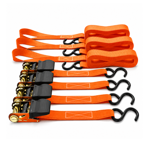 Sangle d'arrimage en polyester premium de 25 mm avec crochets en S pour la fixation de marchandises légères et le transport d'équipements durables - Product Image 2