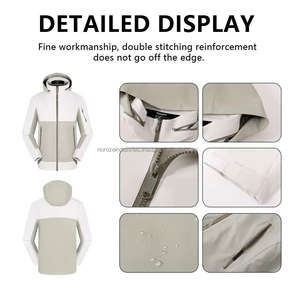 Veste d'extérieur pour homme, imperméable, sportive, unisexe, coupe-vent, veste de pluie à séchage rapide pour homme avec logo personnalisé - Product Image 4